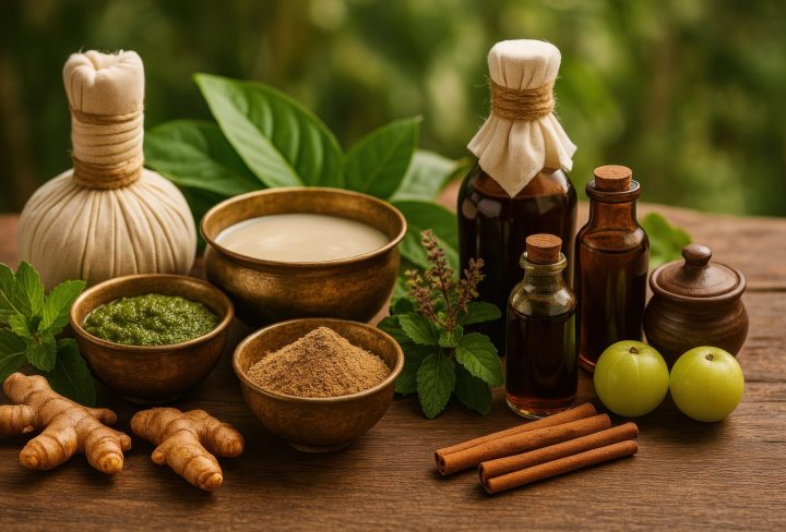 Natural Ayurvedic ingredients for wellness.